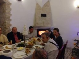 Kolacja wigilijna z mieszkańcami 24 grudnia 2017r.
