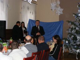 Spotkanie wigilijne mieszkańców z rodzinami