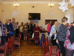 Spotkanie wigilijne mieszkańców z rodzinami