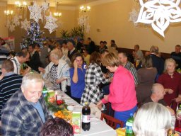 Spotkanie wigilijne mieszkańców z rodzinami